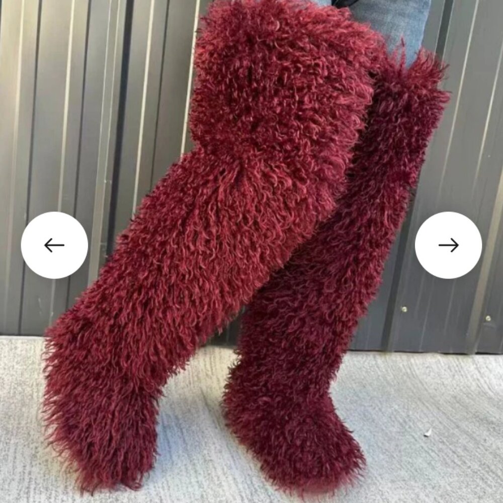 Fur boots